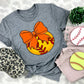 Softball Bows and Balls, DTF or Sublimation Ready to Press Transfer