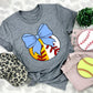 Baseball/Softball Bows and Balls, DTF or Sublimation Ready to Press Transfer