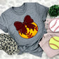 Softball Bows and Balls, DTF or Sublimation Ready to Press Transfer