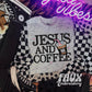 Jesus and Coffee Sublimation or DTF Transfers