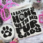 I'd rather be home with my dog Ready to Press Sublimation or DTF Transfer