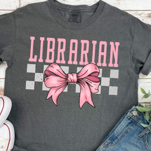 Librarian Ready to Press DTF Transfer