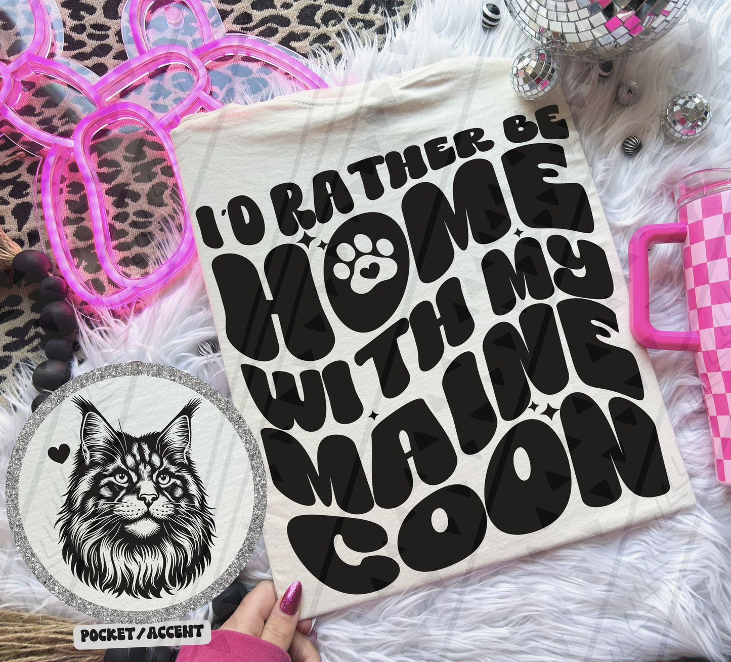 I'd rather be home with my dog Ready to Press Sublimation or DTF Transfer