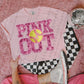 Pink Out Softball Breast Cancer Gloves Sublimation or DTF Transfers