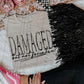 Damaged but Not Forsaken in Black Sublimation or DTF Transfers