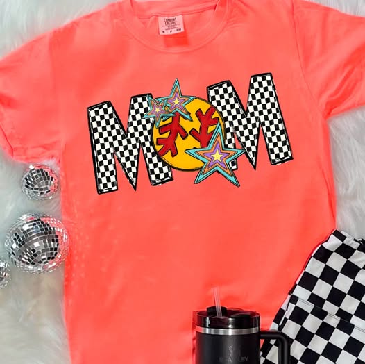 Softball Mom, Ready to Press Sublimation or DTF Transfer