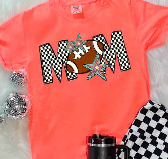 Football Mom, Ready to Press Sublimation or DTF Transfer