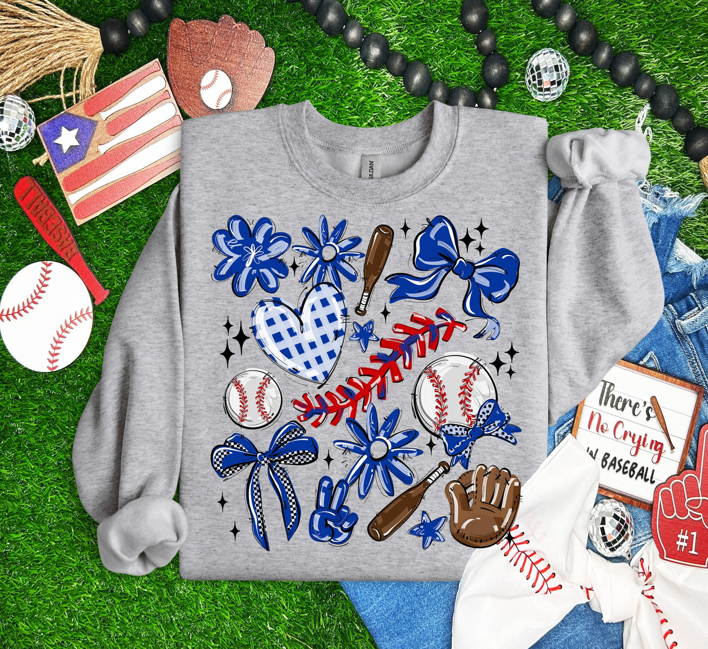 Baseball Collage, Any Color, Ready to Press Sublimation or DTF Transfer