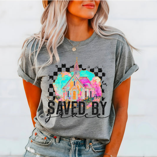 Saved by Grace Sublimation or DTF Transfers