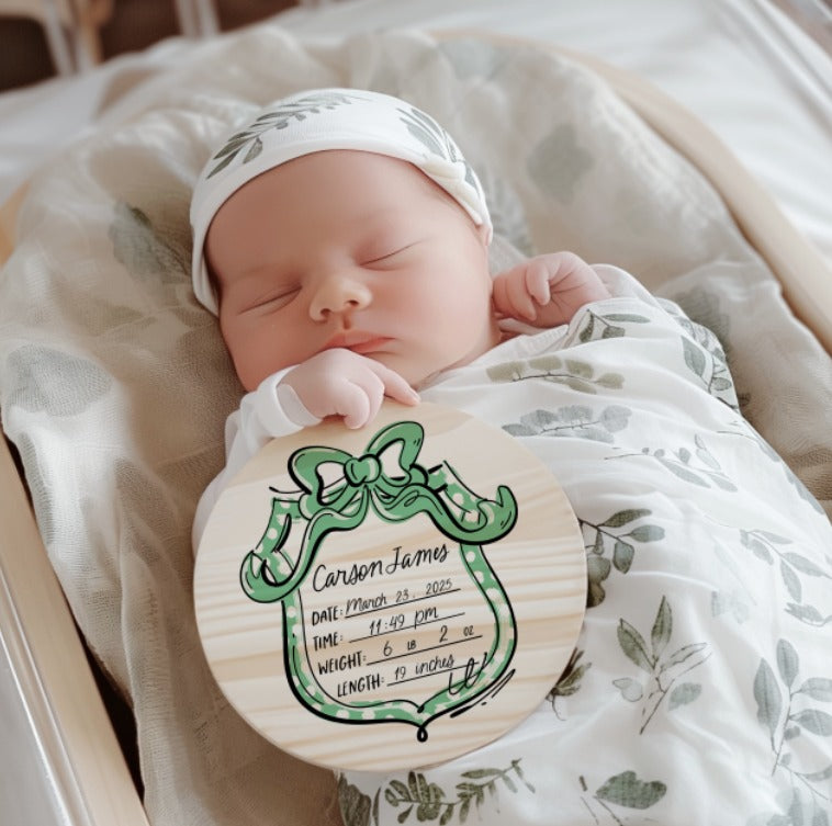 Birth Announcements Sublimation or DTF Transfers