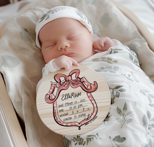 Birth Announcements Sublimation or DTF Transfers