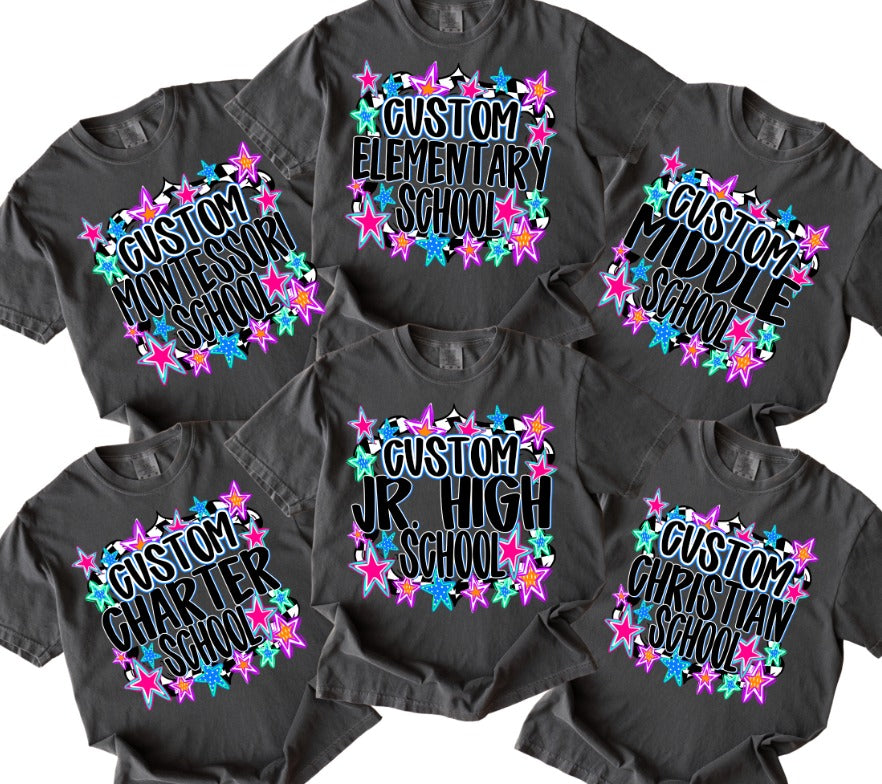 Custom School Name/Grade/Teacher Sublimation or DTF Transfers