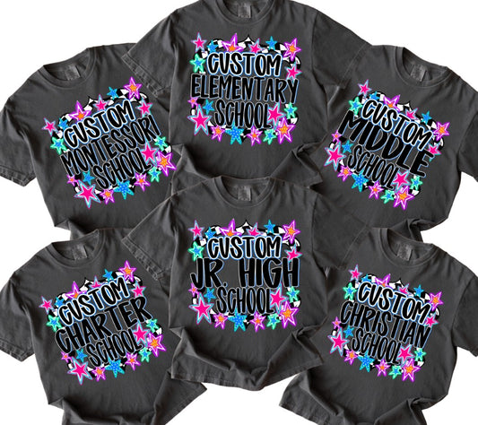 Custom School Name/Grade/Teacher Sublimation or DTF Transfers