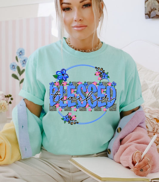 Blessed Teacher Sublimation or DTF Transfers