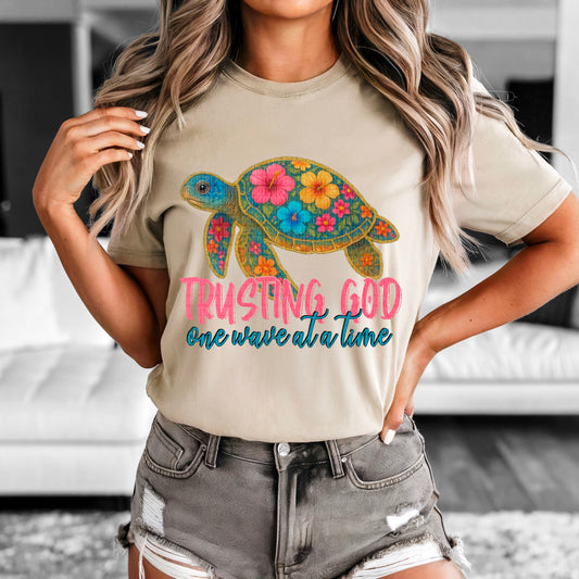 Trusting God one wave at a time Sublimation or DTF Transfers