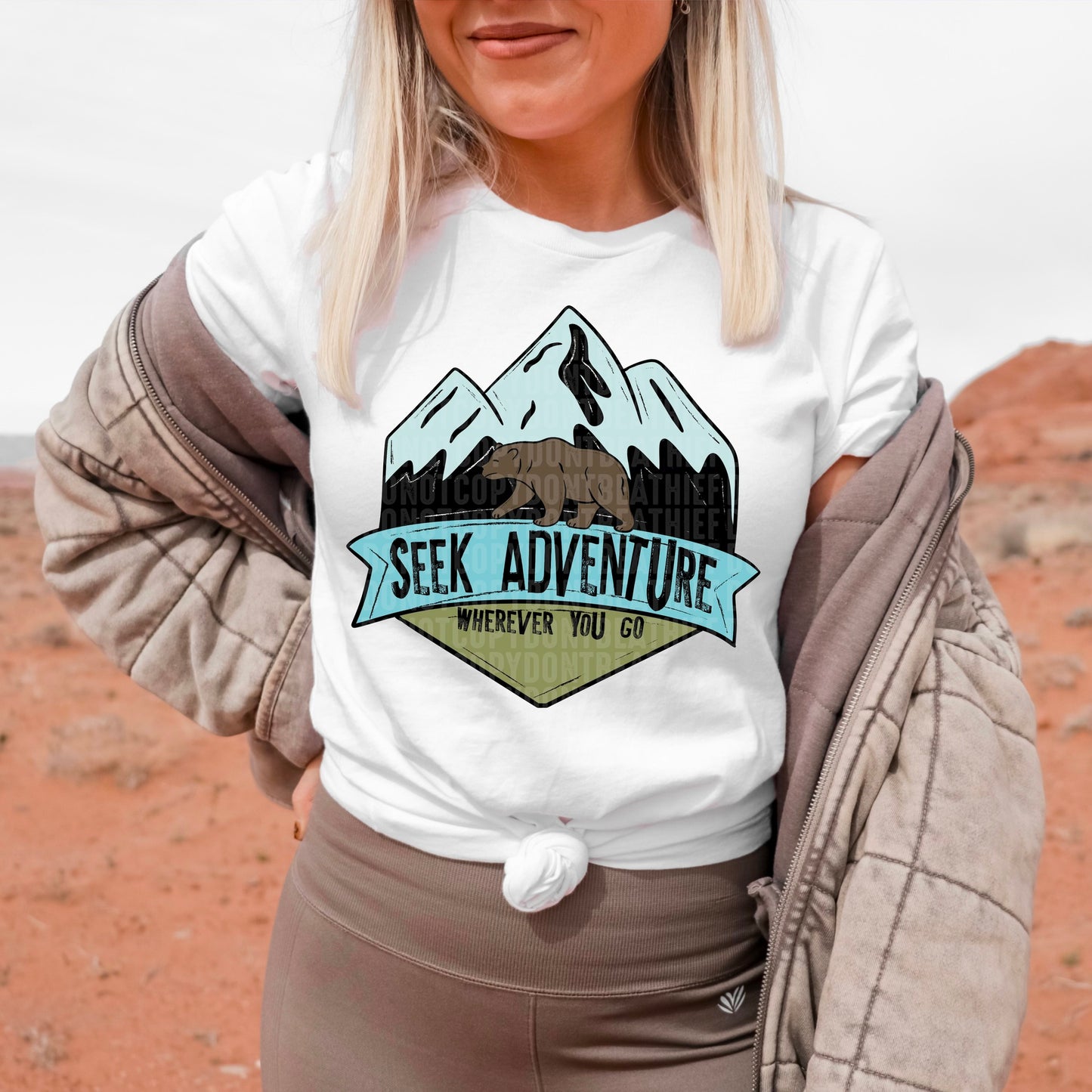 Seek Adventure Sublimation or DTF Transfers