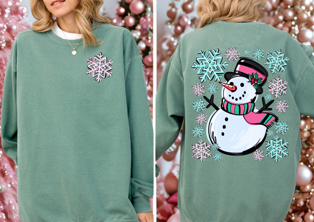 Snowman with Pocket Sublimation or DTF Transfers
