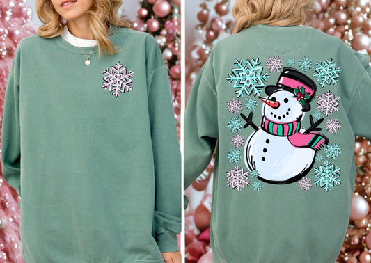 Snowman with Pocket Sublimation or DTF Transfers