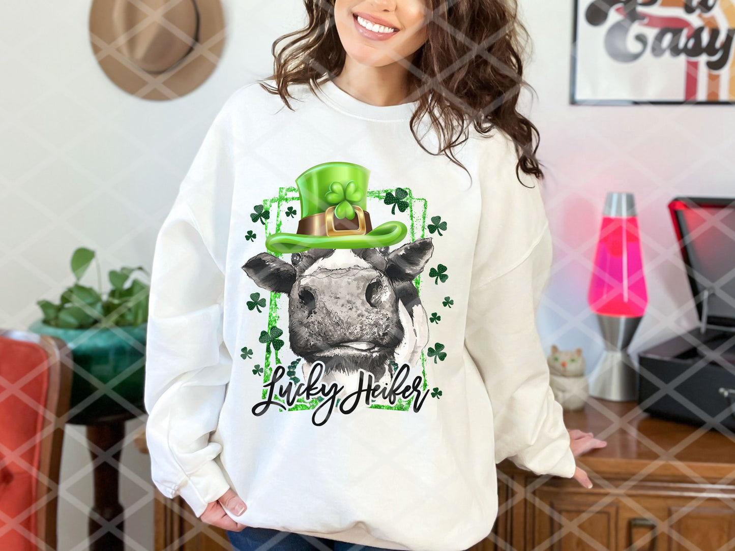 Lucky Heifer DTF or Sublimation Transfer