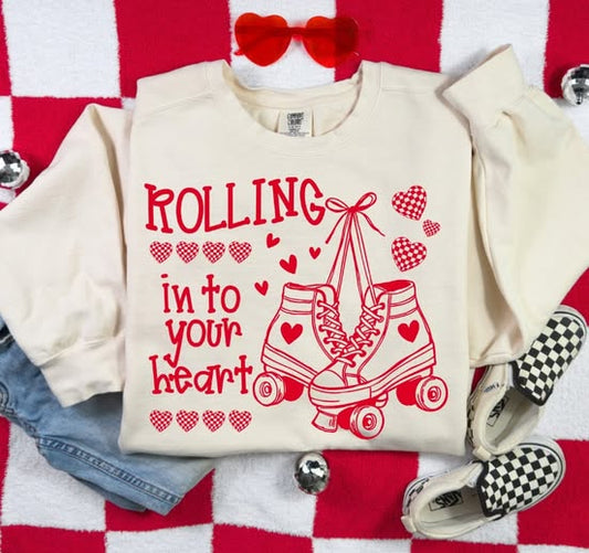 Rolling into your heart DTF Transfers