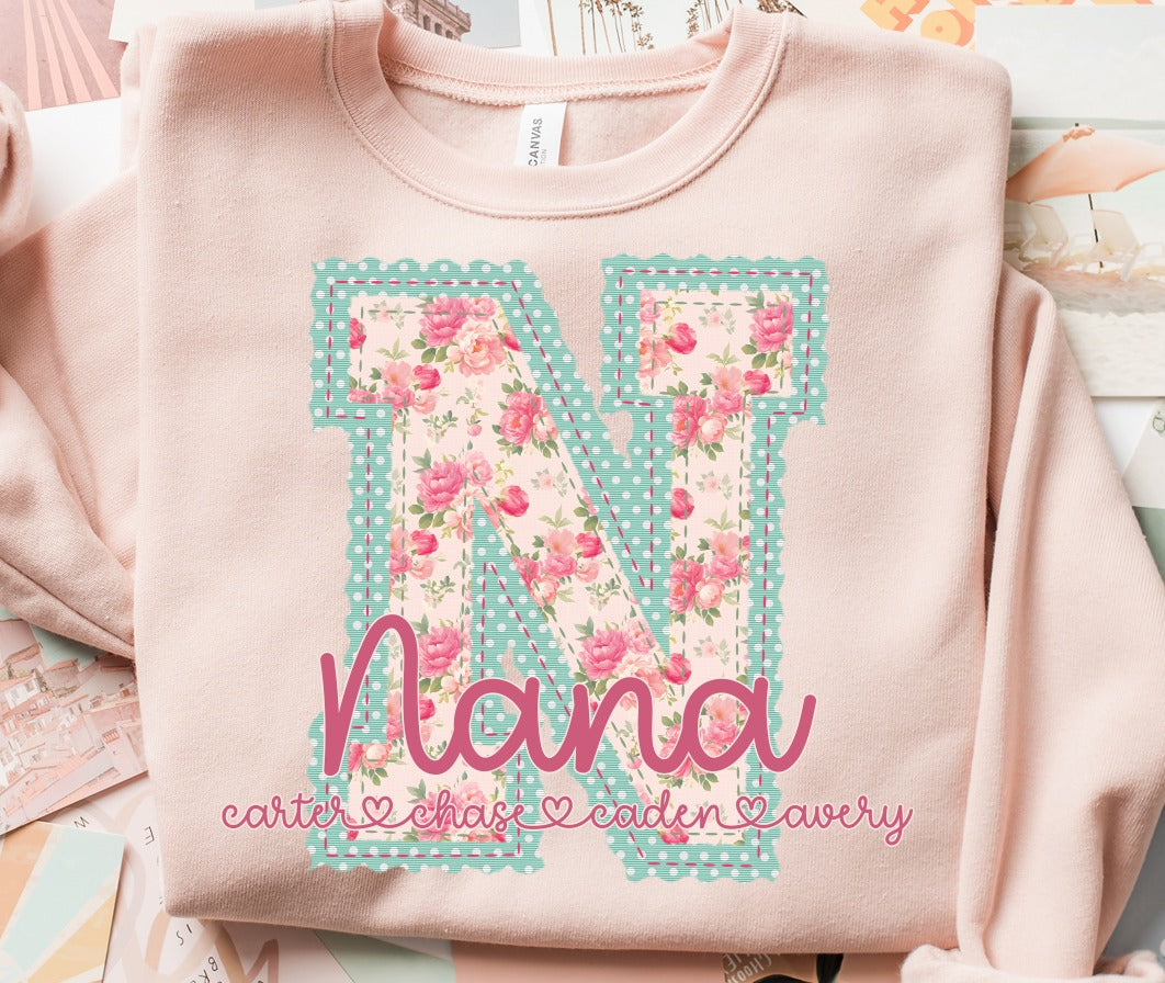 Mama / Common Name with Kids Names DTF Transfers