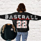 Sweatshirt Baseball Back, with Number and Pocket DTF Transfers