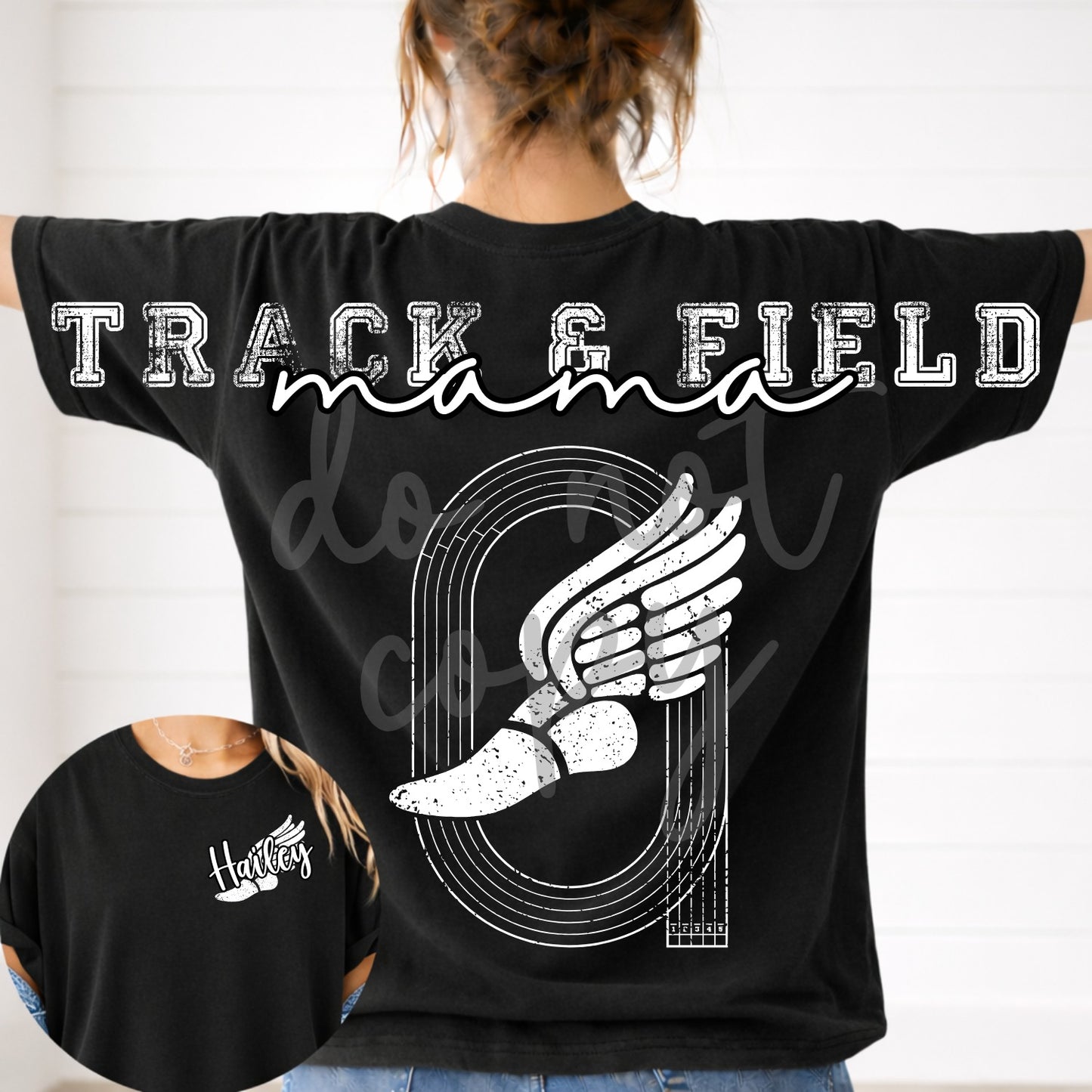 TShirt Softball Back, with Number and Pocket DTF Transfers
