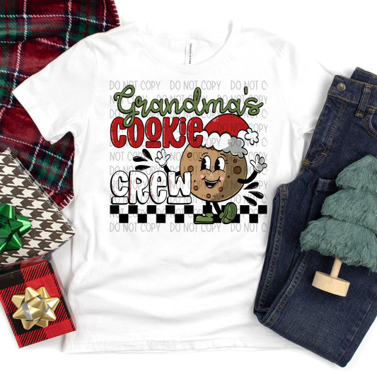 Grandma's Cookie Crew Sublimation or DTF Transfer
