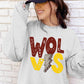 Wolves Maroon and Gold School Spirit Sublimation or DTF Transfer