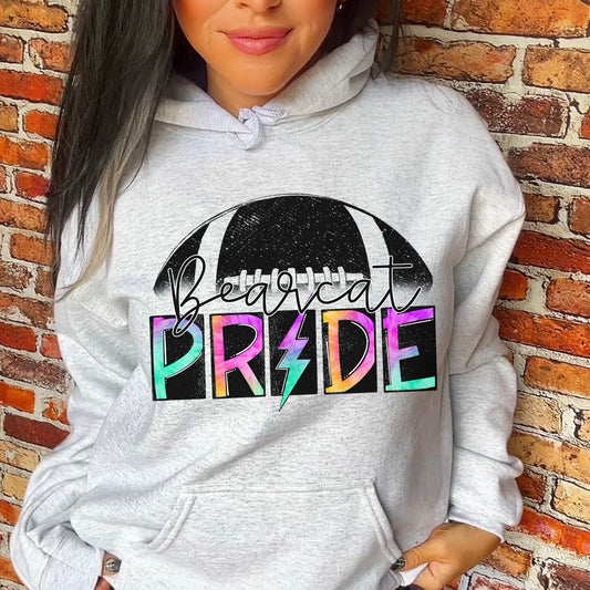 Bear Football School Spirit Sublimation or DTF Transfer