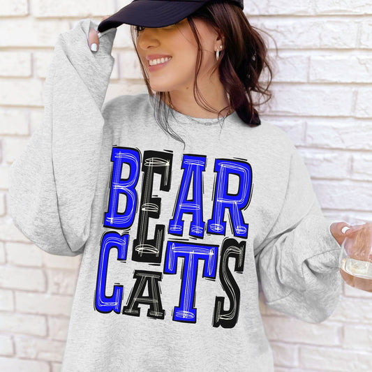 Bearcats School Spirit Sublimation or DTF Transfer