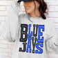 Bluejays School Spirit Sublimation or DTF Transfer