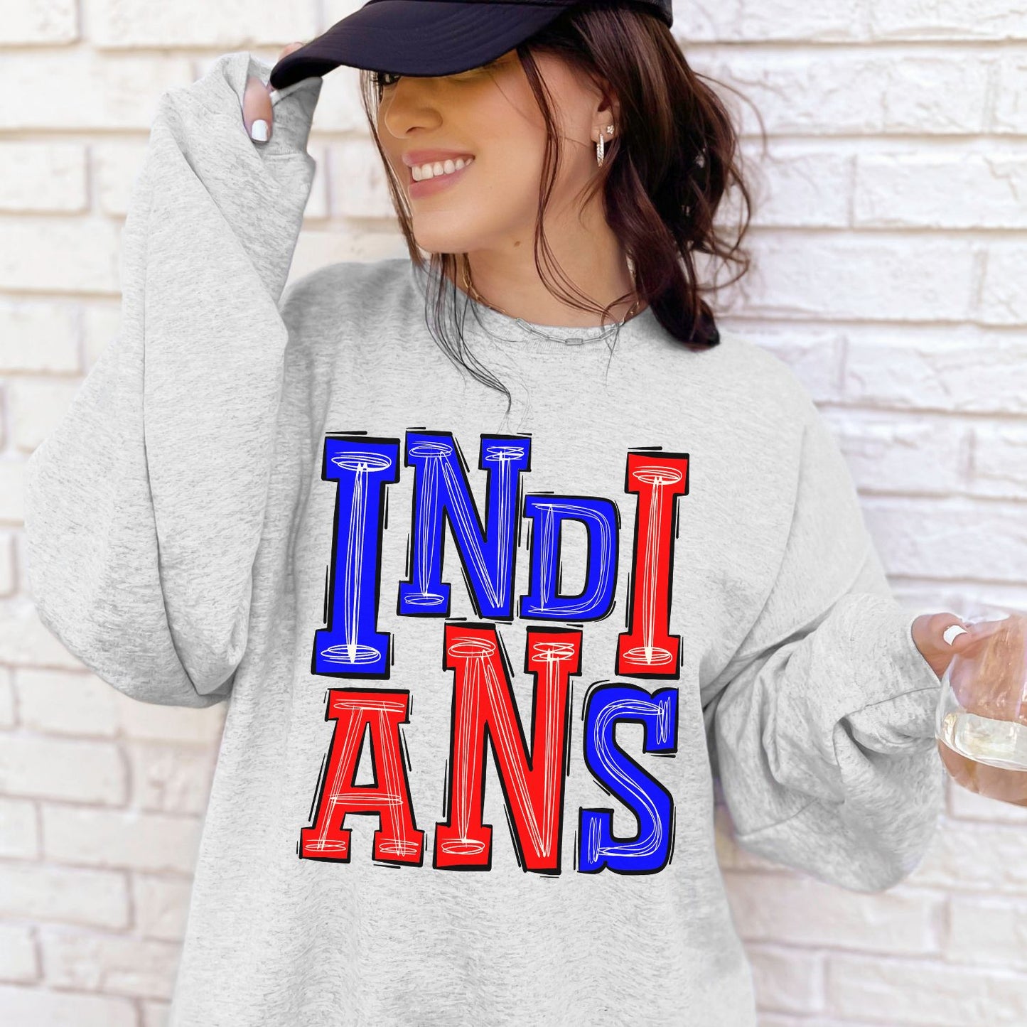 Indians School Spirit Sublimation or DTF Transfer