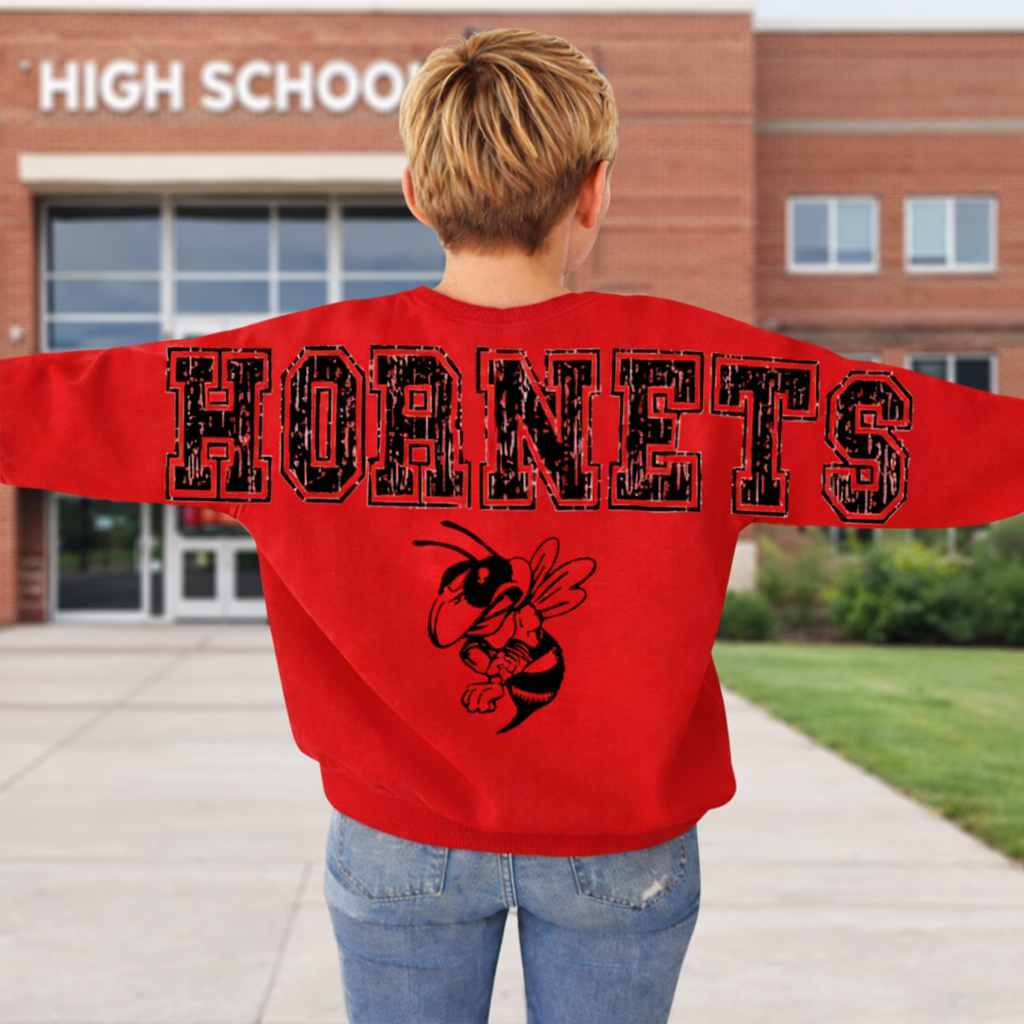 Custom School Throwback DTF Transfer, Ready to Press