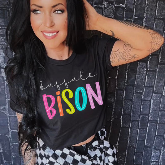 Bison School Spirit Sublimation or DTF Transfer
