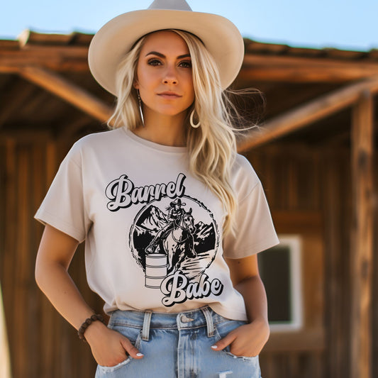 Barrel Babe Sublimation or DTF Transfers