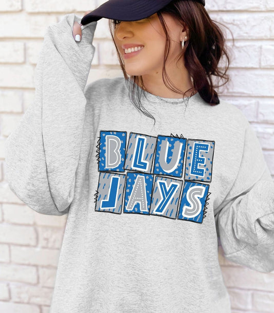 Bluejays School Spirit Sublimation or DTF Transfer