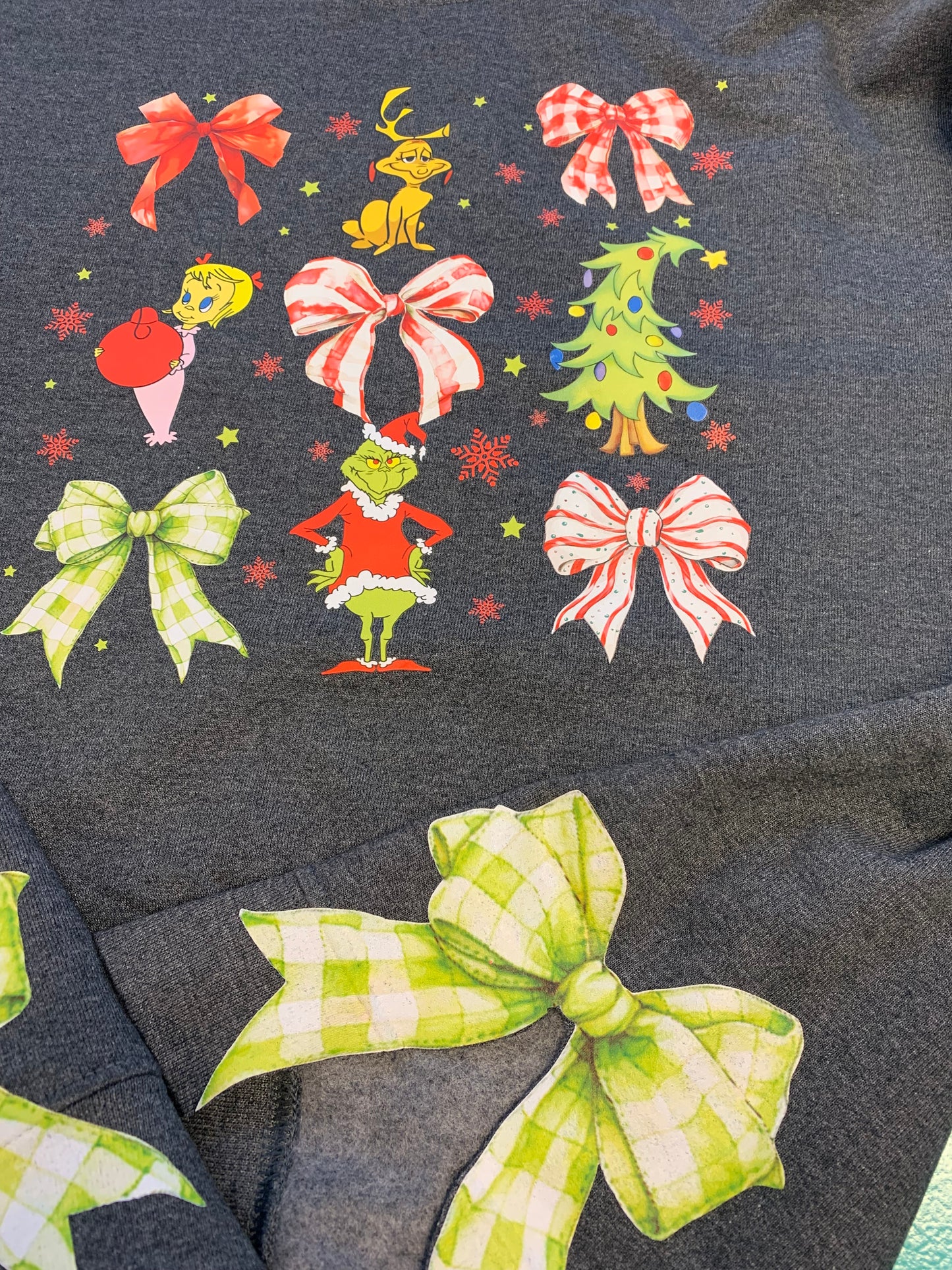 Christmas Design with Bows for sides Sublimation or DTF Transfers