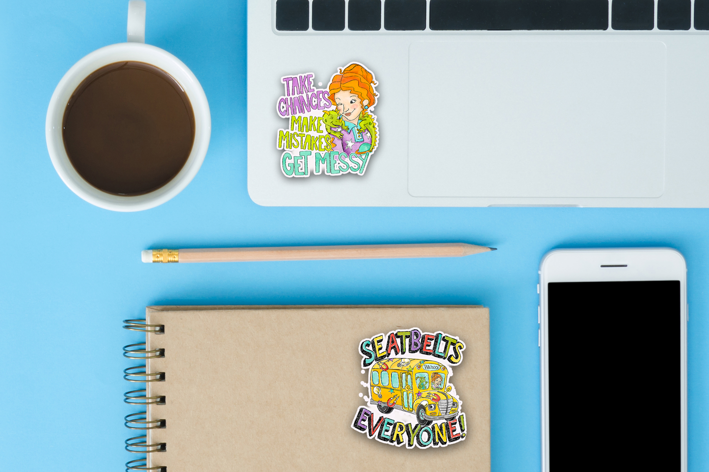 Teacher Occupation Stickers, 4 Pack, Permanent Vinyl Decals ($1.50 each)