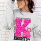 Knights School Spirit Sublimation or DTF Transfer