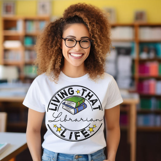 Librarian, Ready to Press DTF Transfer