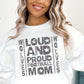Wolves Football Mom School Spirit Sublimation or DTF Transfer