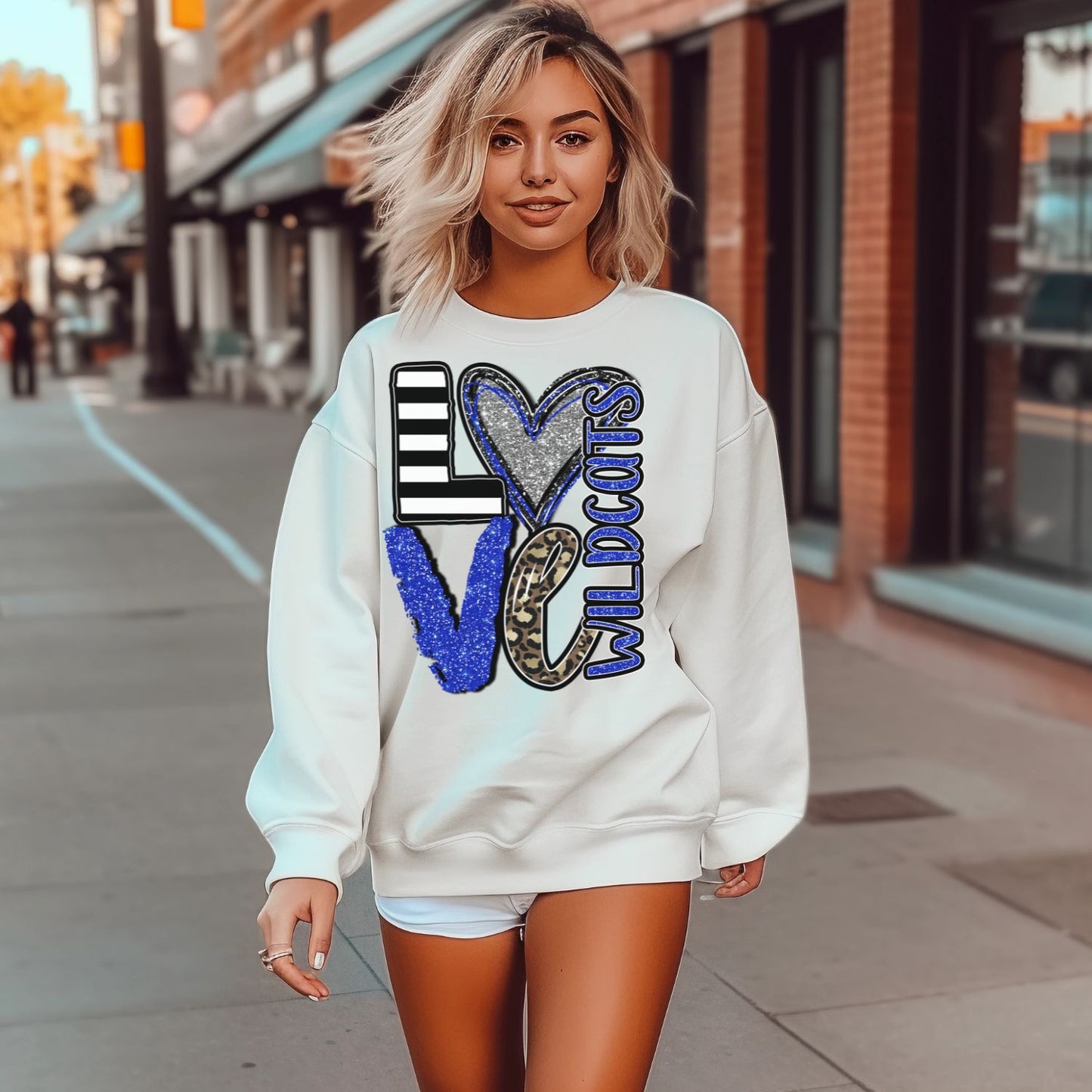 Love Wildcats School Spirit Sublimation or DTF Transfer