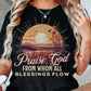 Praise God from whom all blessing Sublimation or DTF Transfers
