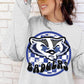 Preppy Badgers Sublimation or DTF Transfer
