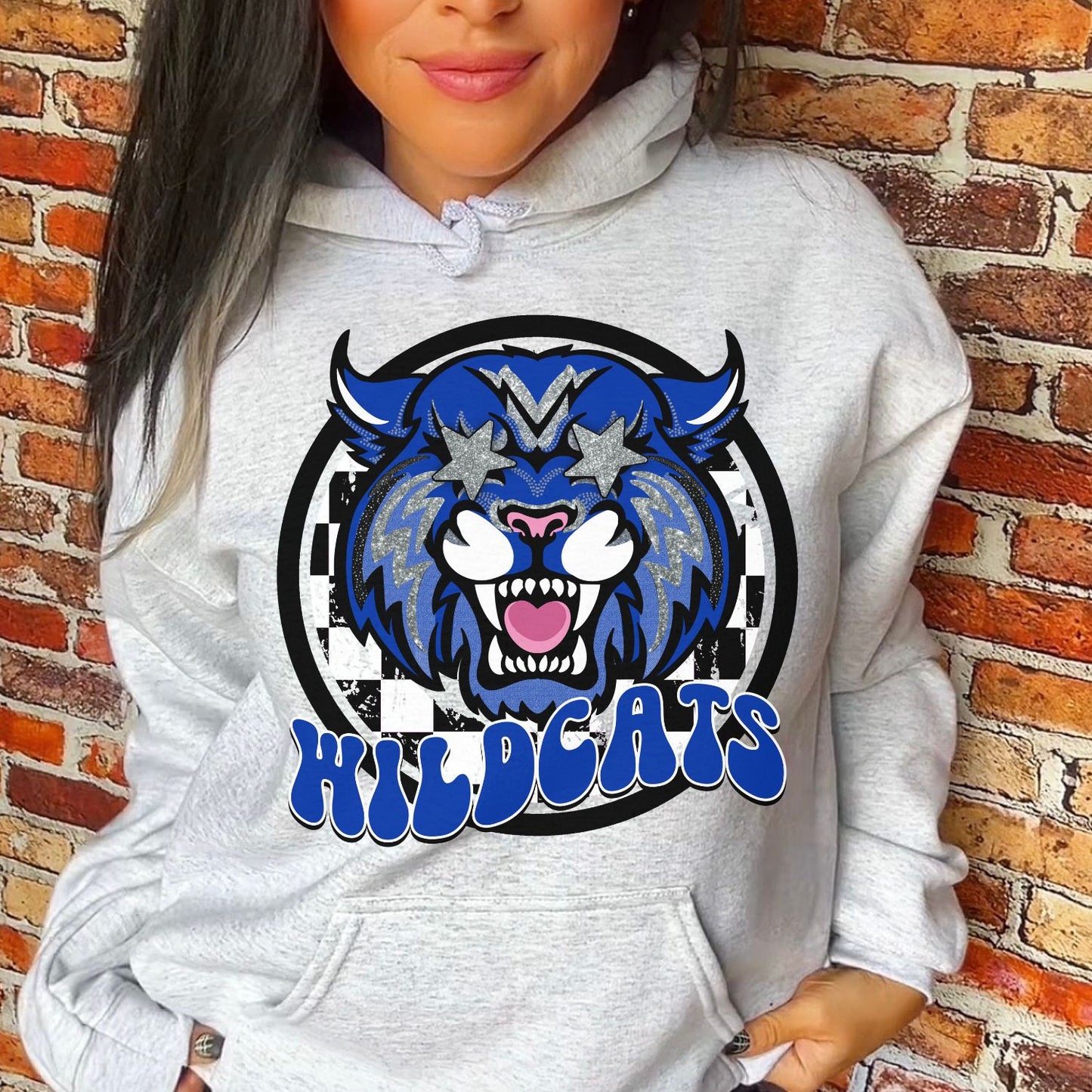 Preppy Wildcat School Spirit Sublimation or DTF Transfer
