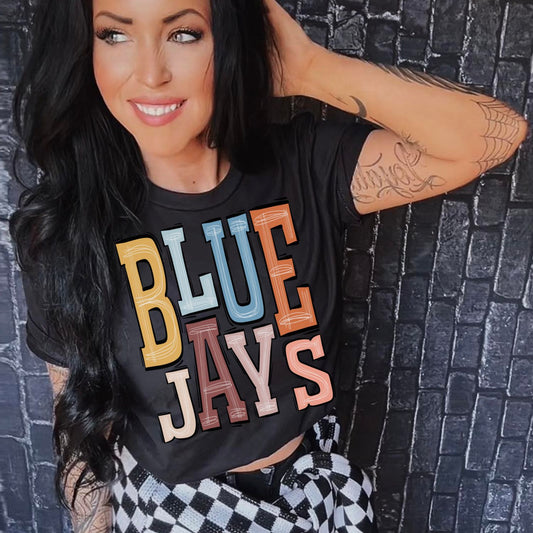 Bluejays School Spirit Sublimation or DTF Transfer