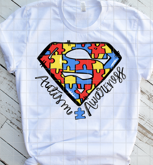 Autism Sublimation or DTF Transfers