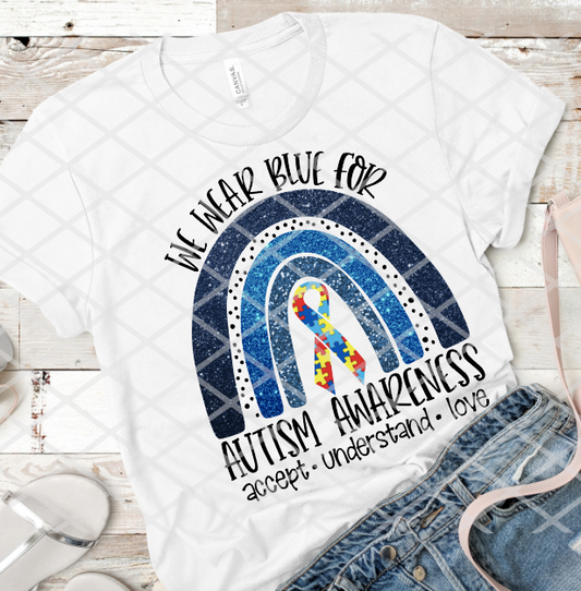 Autism Sublimation or DTF Transfers
