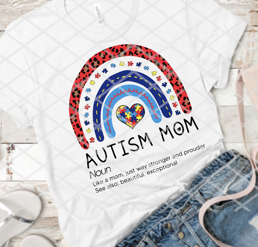 Autism Sublimation or DTF Transfers